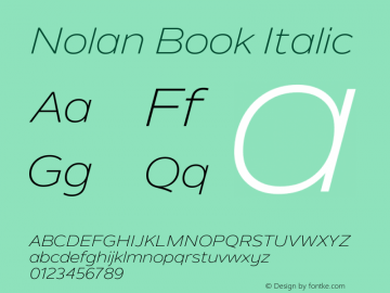 Nolan Book Italic 1.003图片样张