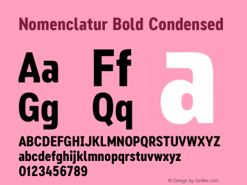 Nomenclatur Bold Condensed 1.100图片样张