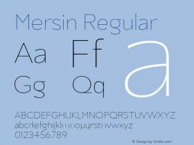 Mersin Thin Version 1.00图片样张