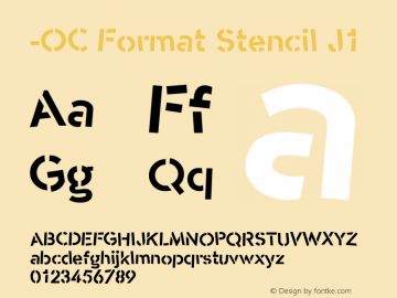 -OC Format Stencil J1 1.000图片样张