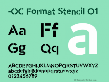 -OC Format Stencil O1 1.000图片样张