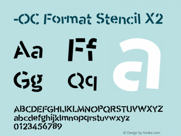 -OC Format Stencil X2 1.000图片样张