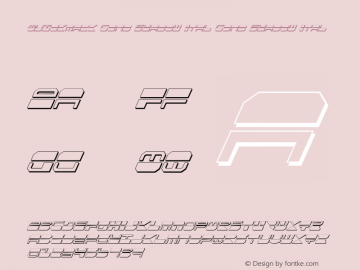 Quickmark Cond Shadow Ital Cond Shadow Ital 1 Font Sample