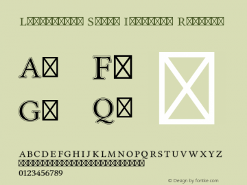 Libertinus Serif Initials Regular Version 7.040;RELEASE Font Sample