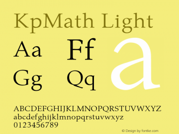 KpMath Light Version 0.36图片样张