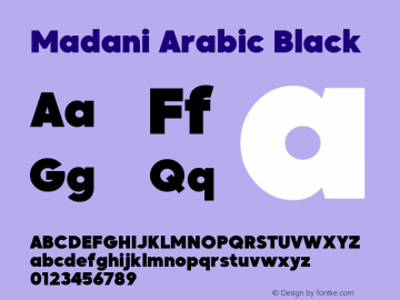 Madani Arabic Black 1.000图片样张
