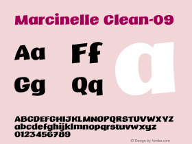 Marcinelle Clean-09 Marcinelle Font Family 1.0 - fandofonts.com - Font Sample