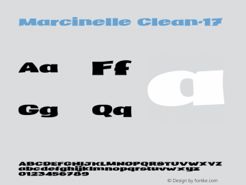 Marcinelle Clean-17 Marcinelle Font Family 1.0 - fandofonts.com - Font Sample