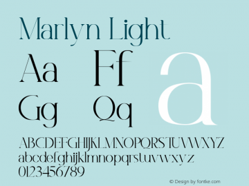 Marlyn Light 1.000图片样张