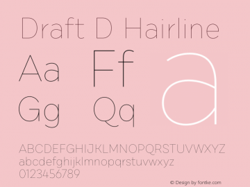 DraftD-Hairline Version 1.001图片样张