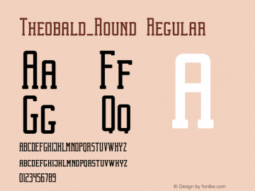 Theobald_Round Version 001.000 Font Sample