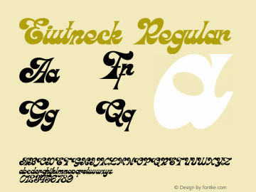 Eiutneck Version 1.000;PS 001.001;hotconv 1.0.56图片样张