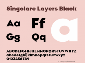 Singolare Layers Black Version 1.000;hotconv 1.0.109;makeotfexe 2.5.65596图片样张