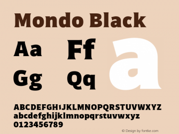 Mondo Black 1.000图片样张