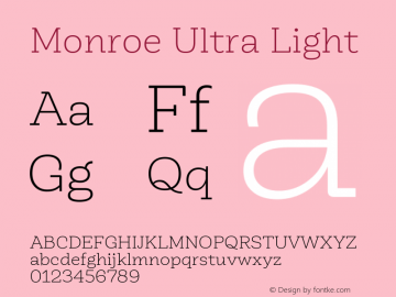 Monroe Ultra Light 2.003图片样张