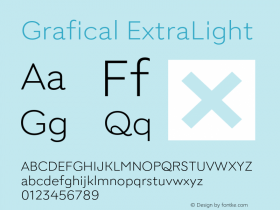 Grafical ExtraLight Version 1.000;hotconv 1.0.109;makeotfexe 2.5.65596图片样张