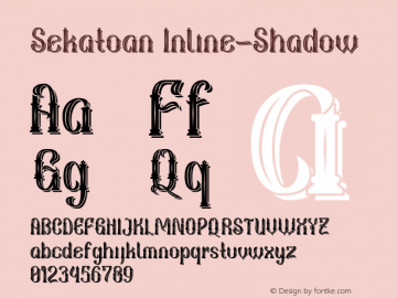 Sekatoan-Inline-Shadow Version 1.000;PS 001.001;hotconv 1.0.56图片样张