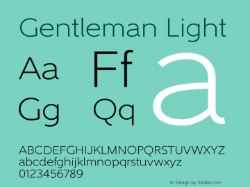 Gentleman-Light Version 1.000 2013 initial release图片样张
