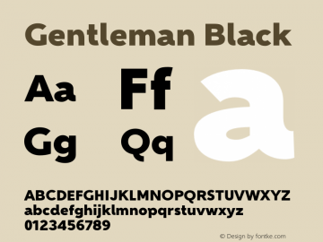 Gentleman-Black Version 1.000 2013 initial release图片样张