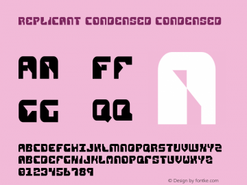 Replicant Condensed Condensed 2图片样张