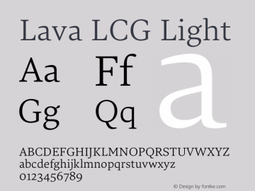 Lava LCG Light Version 2.023图片样张