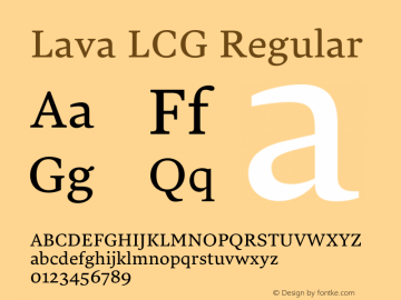 Lava LCG Regular Version 2.023图片样张