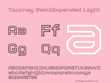 Tourney SemiExpanded Light Version 1.015图片样张