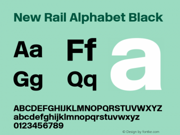 New Rail Alphabet Black Version 1.001 | web-TT图片样张