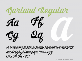 Garland Version 1.002;Fontself Maker 3.5.0图片样张