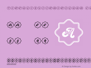 VintageQueenMonogram Frame Version 1.001;Fontself Maker 3.5.0图片样张