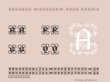 Arshaka Monogram Deco Frame Version 1.001;Fontself Maker 3.5.0图片样张