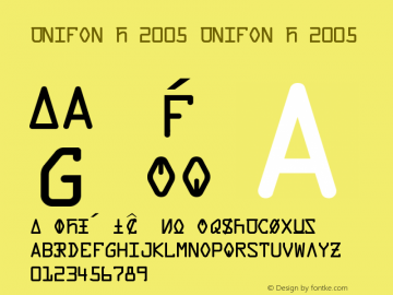 Unifon D 2005 Design by Vic Fieger图片样张