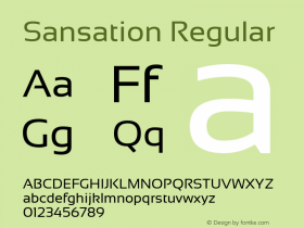 Sansation Regular Version 1.3图片样张