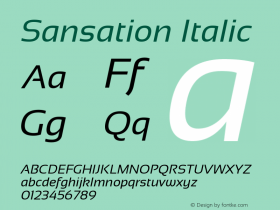 Sansation Italic Version 1.301图片样张