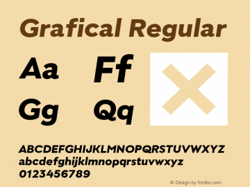 Grafical ExtraBold Italic Version 1.00图片样张
