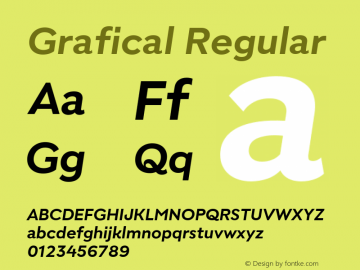 Grafical SemiBold Italic Version 1.00图片样张