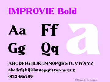 IMPROVIE_Bold Version 001.000图片样张