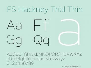FSHackney-Thin Trial Version 6.000图片样张