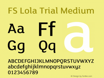 FSLola-Medium Trial Version 6.000图片样张