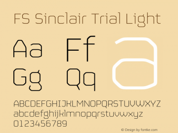 FSSinclair-Light Trial Version 2.000图片样张