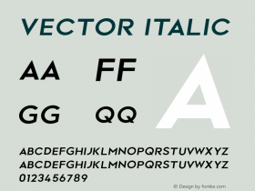 Vector-Italic 1.000图片样张