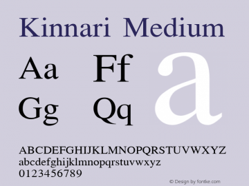 Kinnari Medium Version 001.010: 2012-02-13 Font Sample