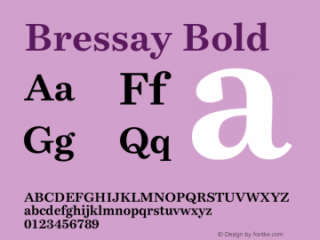 Bressay Bold Version 4.000图片样张