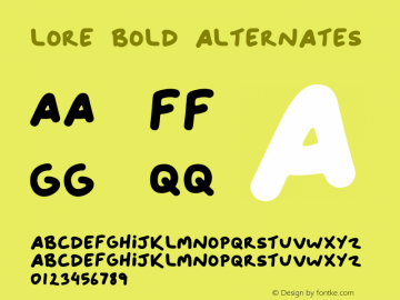 LORE Bold Alternates Version 1.037 | wf-rip DC20210330图片样张