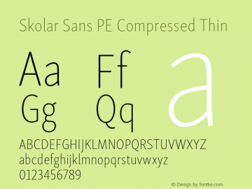 Skolar Sans PE Cp Th Version 2.007图片样张