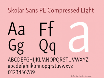 Skolar Sans PE Cp Lt Version 2.007图片样张