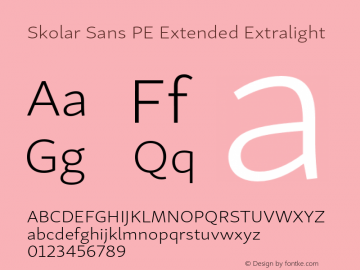 Skolar Sans PE Ex El Version 2.007图片样张