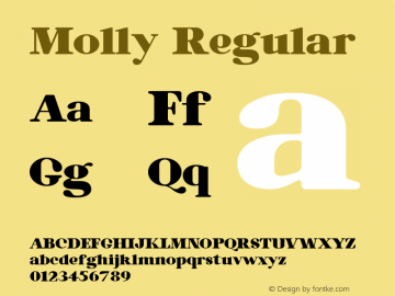 Molly Version 1.015;Fontself Maker 3.5.6图片样张