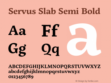 Servus Slab Semi Bold 1.000图片样张