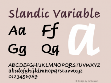 Slandic Variable 1.000图片样张